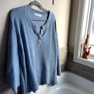 Free people hailee sweater set in blue